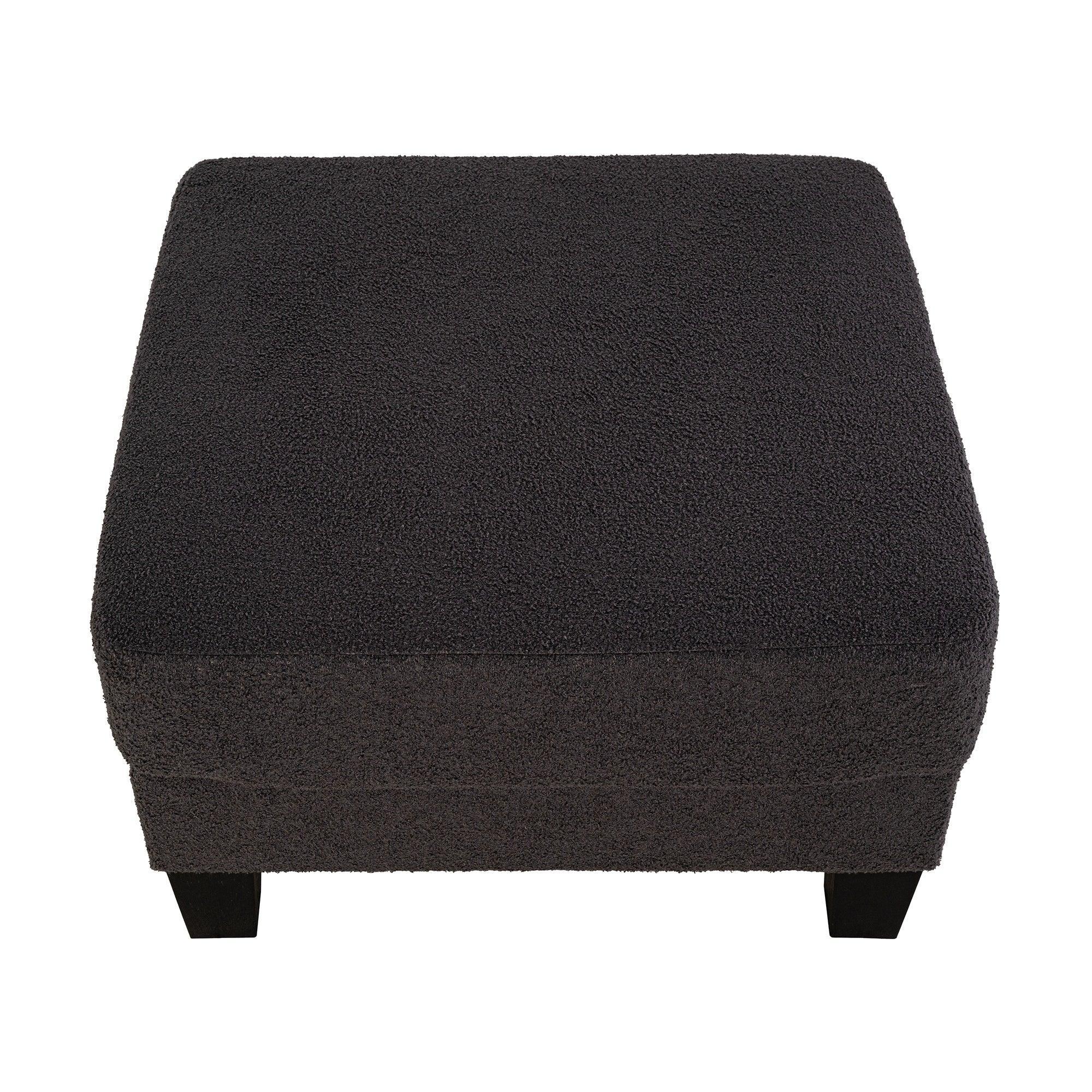 3-Piece Contemporary Sofa Set with USB Charging &amp; Storage Ottoman
