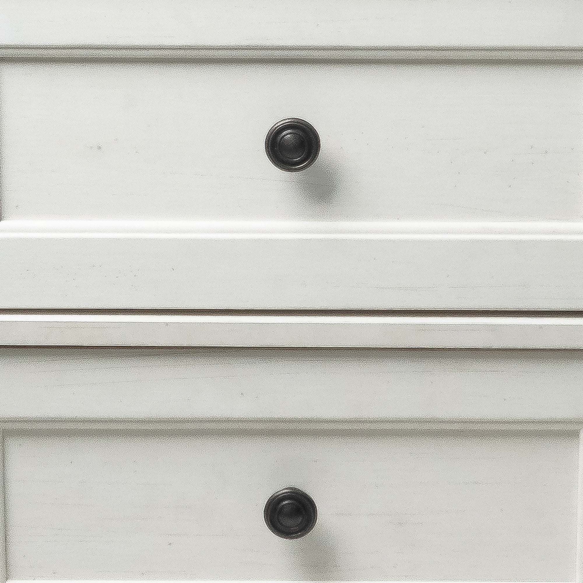 24" Transitional 3-Drawer Nightstand with Solid Wood Legs