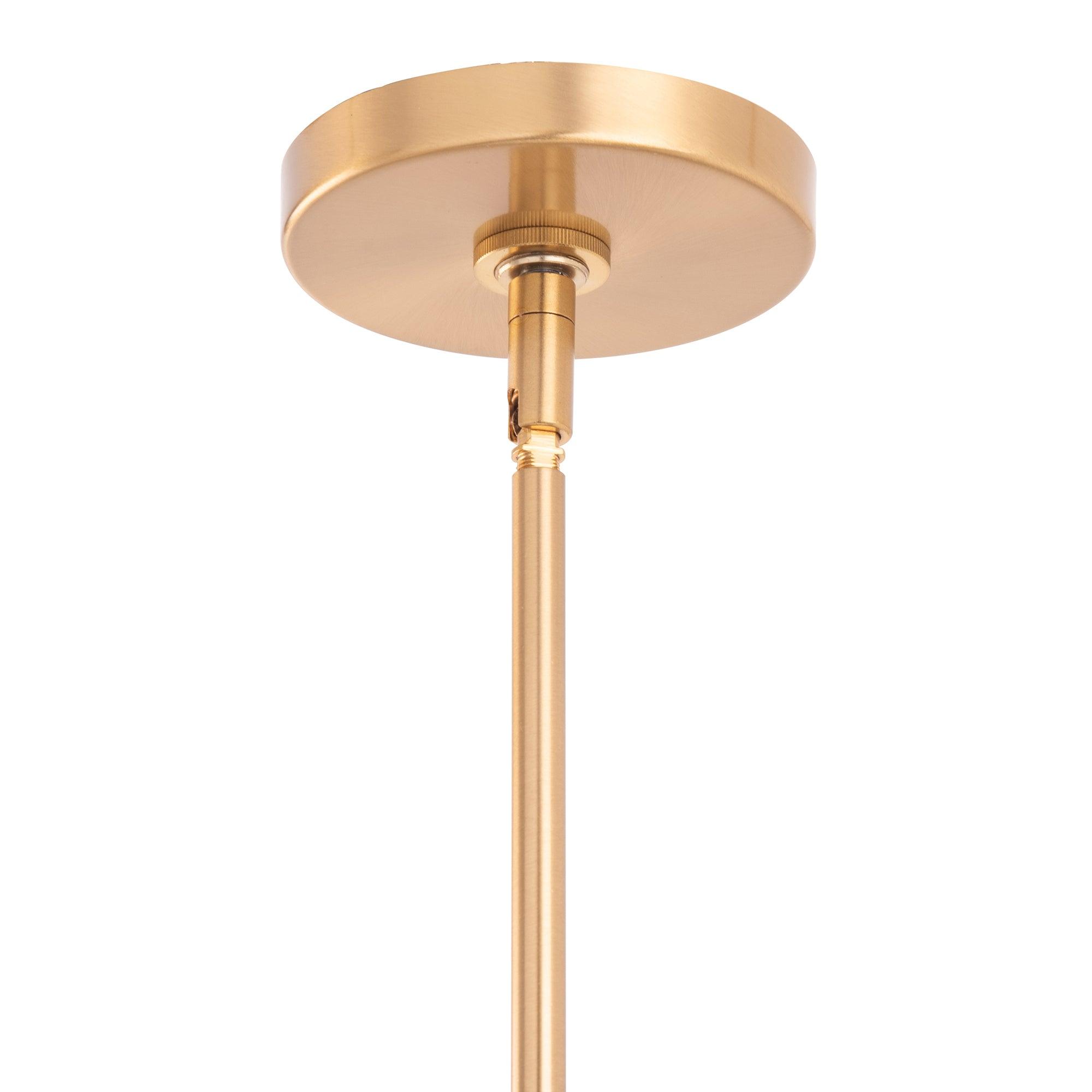 Linear Spark Modern Gold 4 Light Chandelier