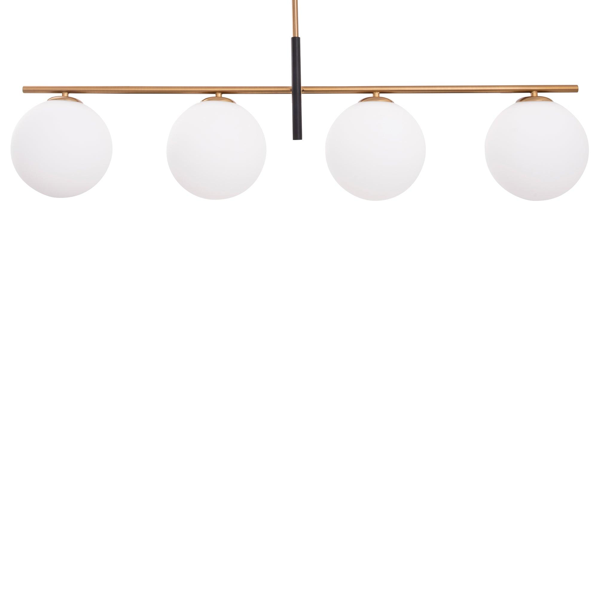 Linear Spark Modern Gold 4 Light Chandelier
