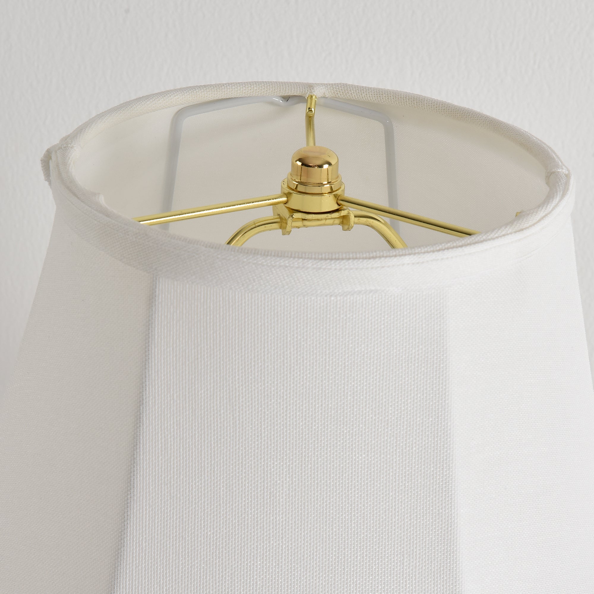Natural Rattan Table Lamp Set of 2 with Fabric Shade