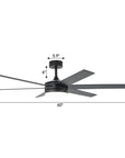 60" Volga Modern Ceiling Fan