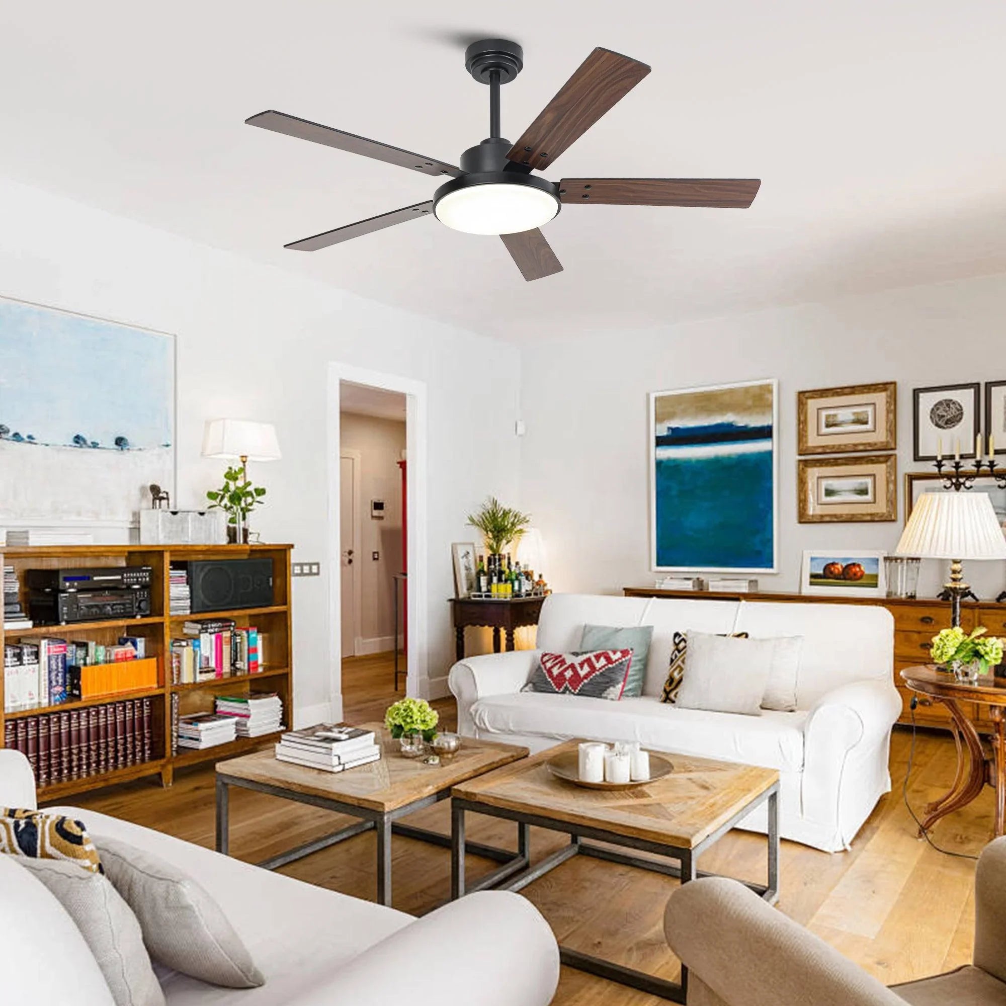 52" Vaczon 5 Blades Ceiling Fan