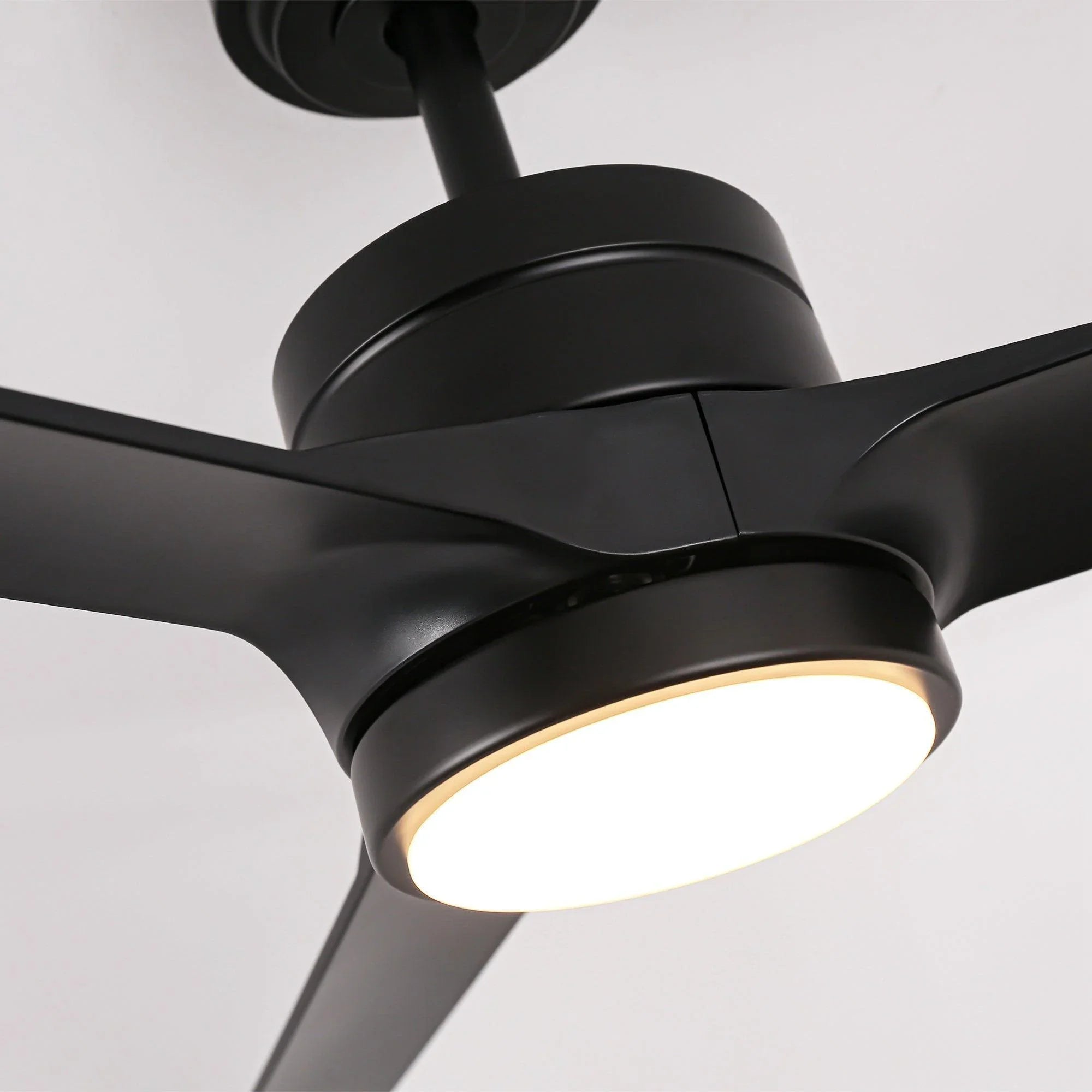 60" Hamptons Black Ceiling Fan