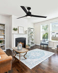 60" Hamptons Black Ceiling Fan