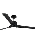 60" Hamptons Black Ceiling Fan