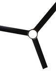60" Hamptons Black Ceiling Fan