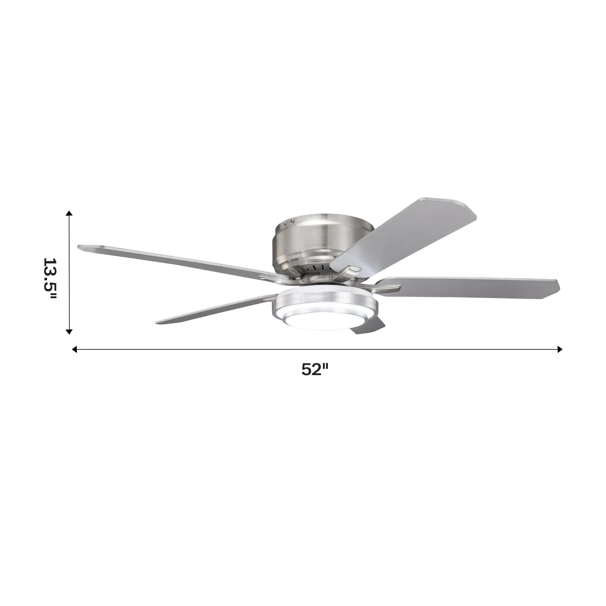 52" Double-sided Blades Smart Ceiling Fan