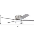 52" Double-sided Blades Smart Ceiling Fan