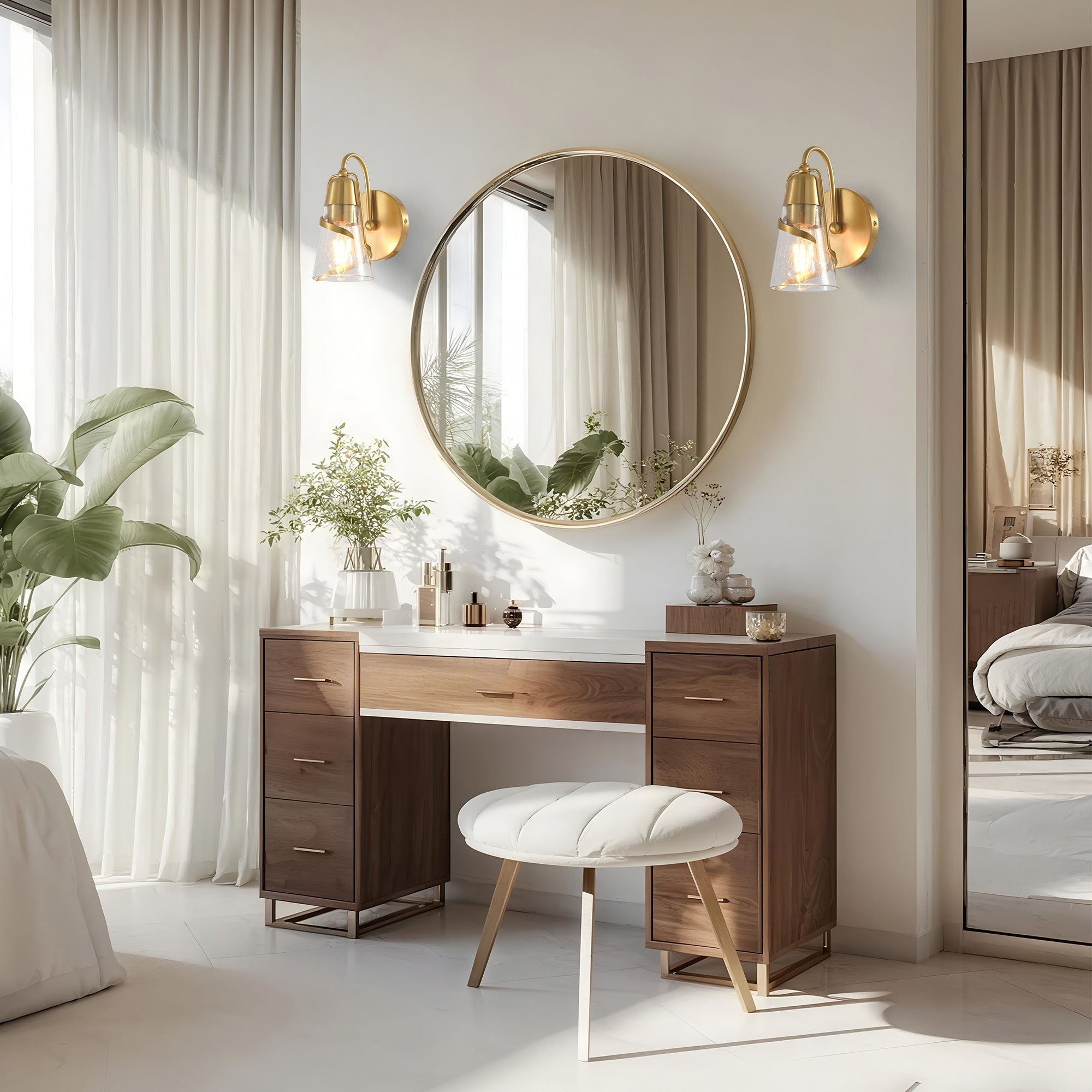 Ethel 6 Inch 1 Light Bathroom Vanity Light