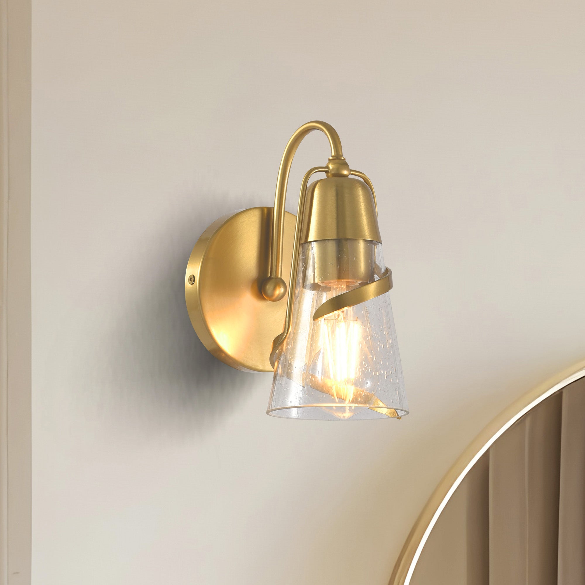 Ethel 6 Inch 1 Light Bathroom Vanity Light