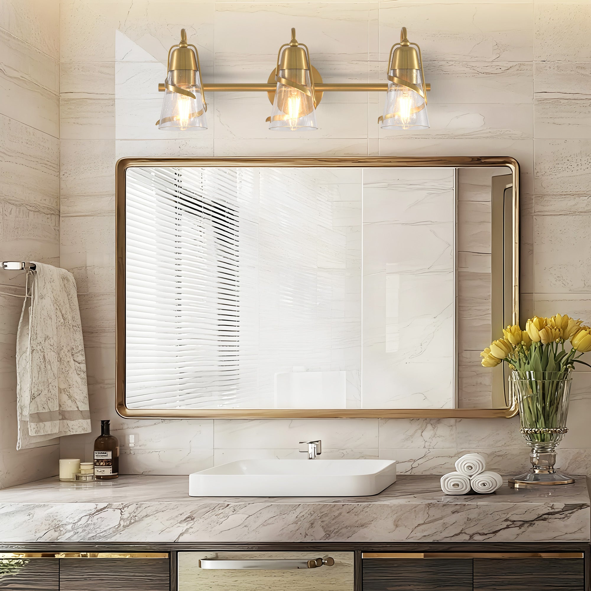 Payne 3 Light Mirror Vanity Light 24 Inch