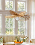 Whisper Leaf Rattan Pendant Light