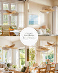 Whisper Leaf Rattan Pendant Light