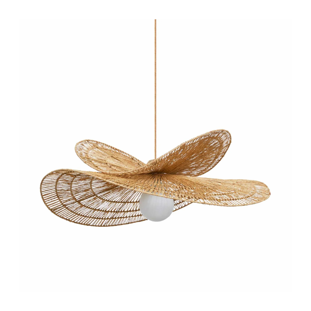 Whisper Leaf Rattan Pendant Light
