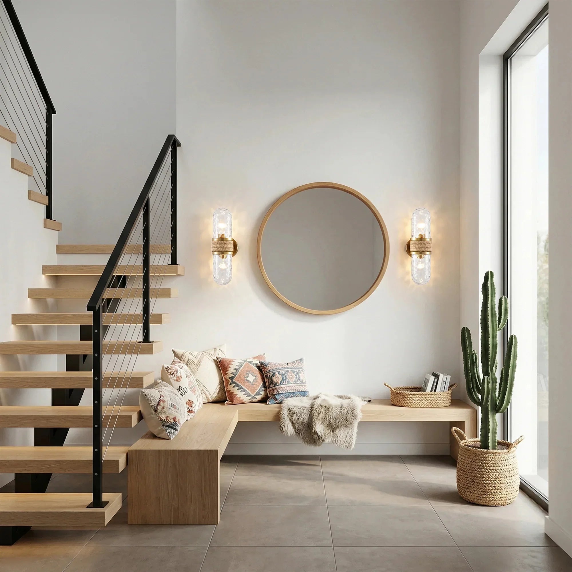 Zora 2-Light Gold Wall Sconce