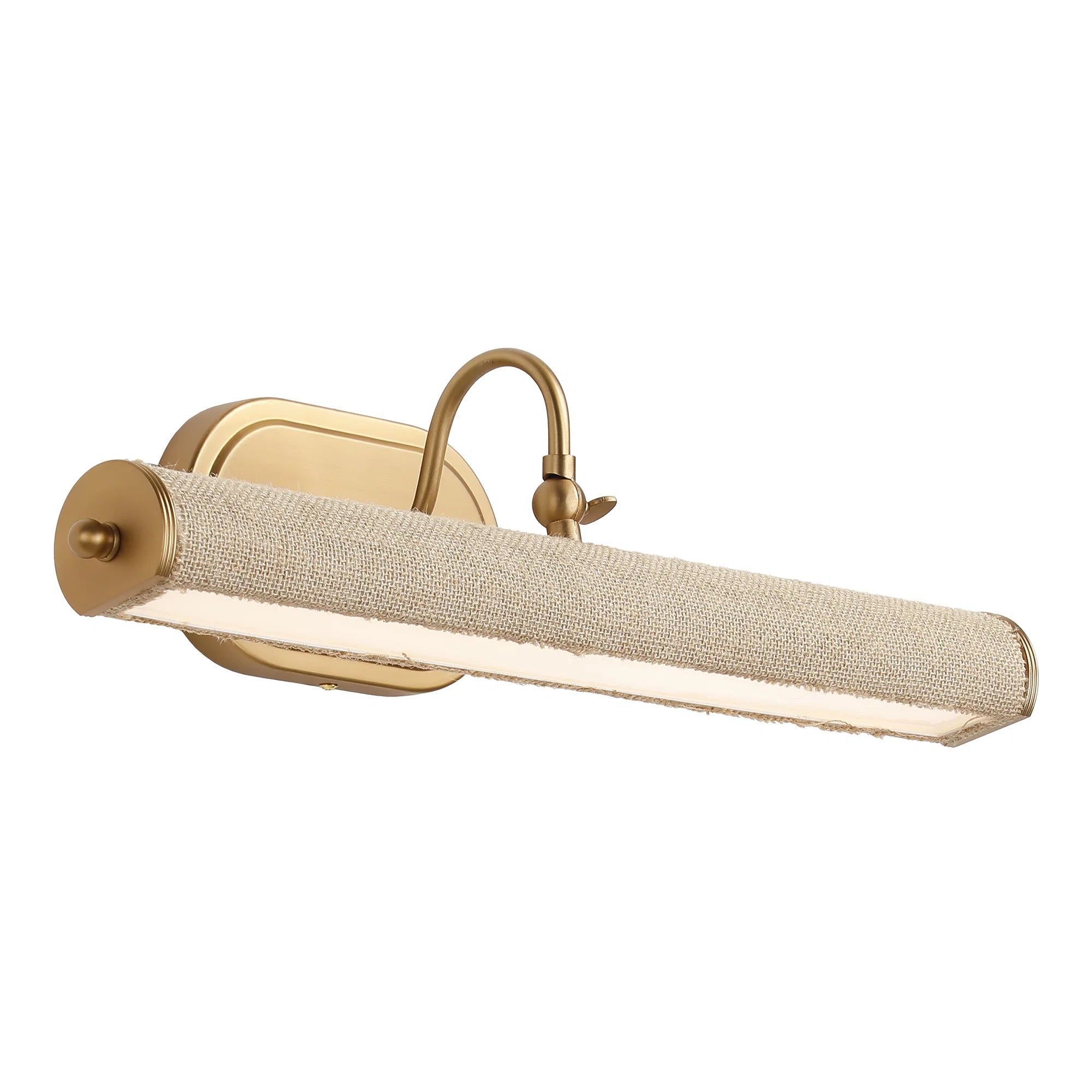 Regan 1-Light Vintage Brass LED Vanity Mirror Light