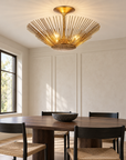 Aveline 3-Light Sculptural Semi-Flush Mount Ceiling Light