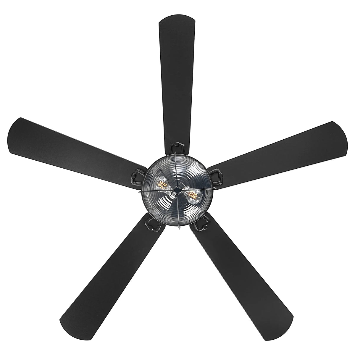 52" Rowan Modern Farmhouse Flush Mount Ceiling Fan with Light