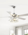 52" Dicken Crystal Ceiling Fan With Lighting - IPLUS Lighting