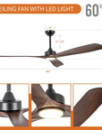 60 Inch Alexi Modern Downrod Ceiling Fan - IPLUS Lighting