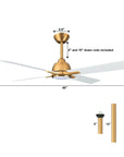 48" Linden DC Motor Reversible Ceiling Fan - IPLUS Lighting
