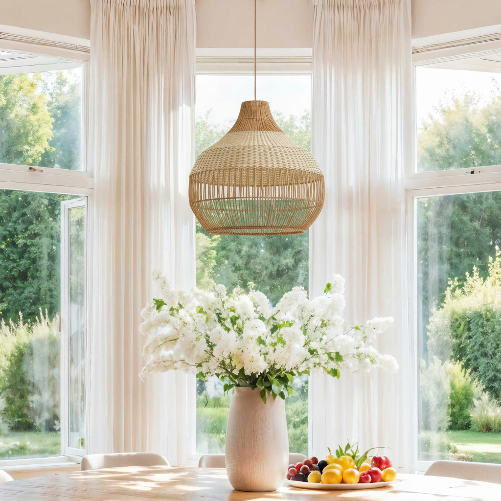 Beatrice Rattan Pendant Light