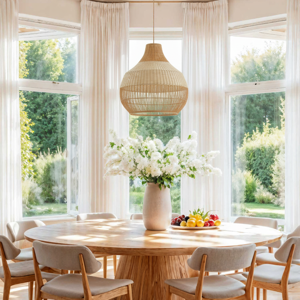 Beatrice Rattan Pendant Light