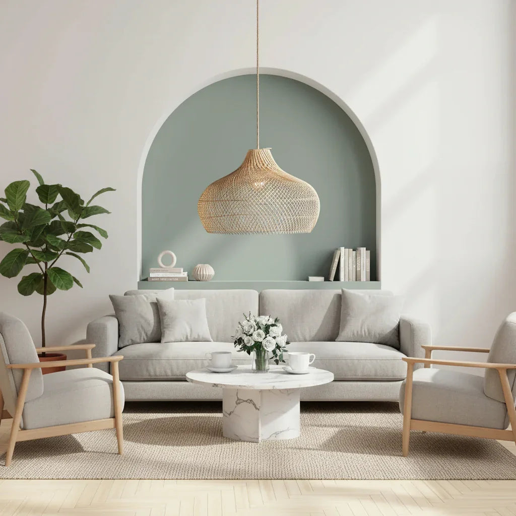 Kloe Rattan Pendant Light - IPLUS Lighting