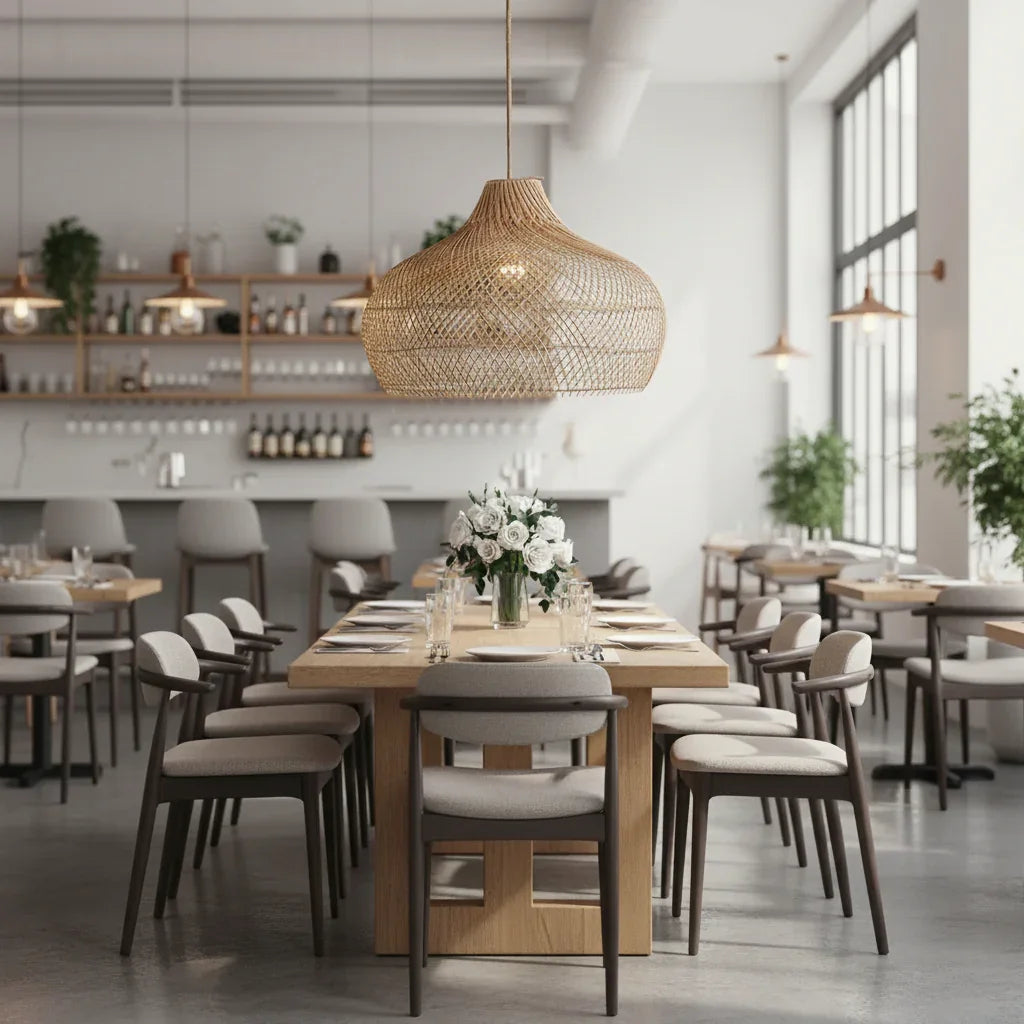 Kloe Rattan Pendant Light - IPLUS Lighting