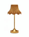 Boho Handmade Rattan Rechargeable Table Lamp