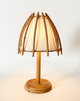 1960 Retro Rattan and Bamboo 1 Light Table Lamp