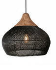 15.7 Inch Sepherina Modern Artisan-Crafted Rattan Pendant Light - IPLUS Lighting