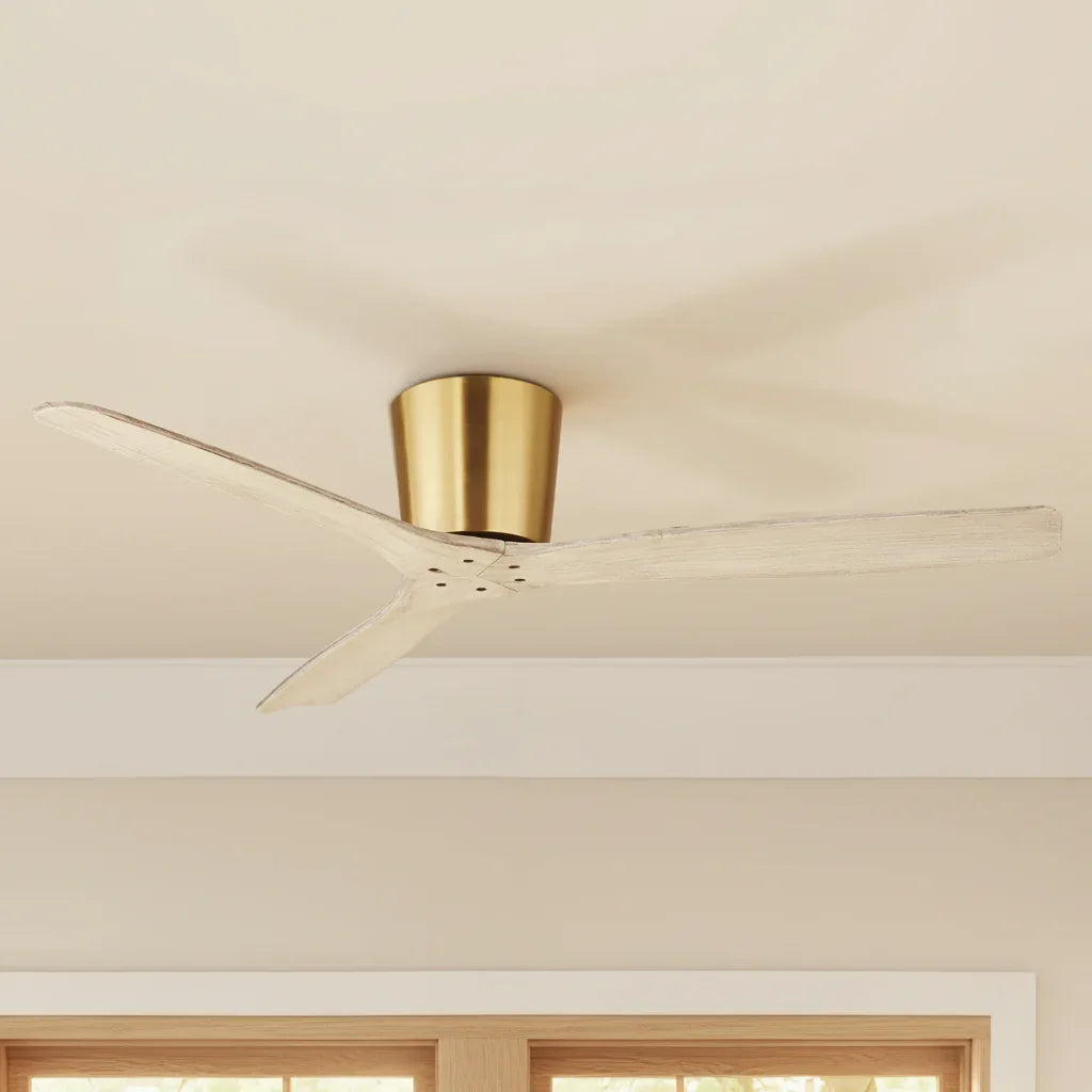 54 Inch Ward Solid Wood Blades Ceiling Fan - IPLUS Lighting