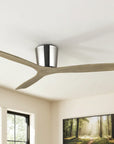 54 Inch Ward Solid Wood Blades Ceiling Fan - IPLUS Lighting