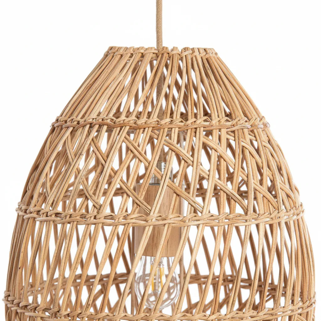 Callie Handwoven Rattan Pendant Light - IPLUS Lighting