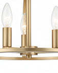Abbott 3 Light Vibrant Gold Semi Flush Mount - IPLUS Lighting