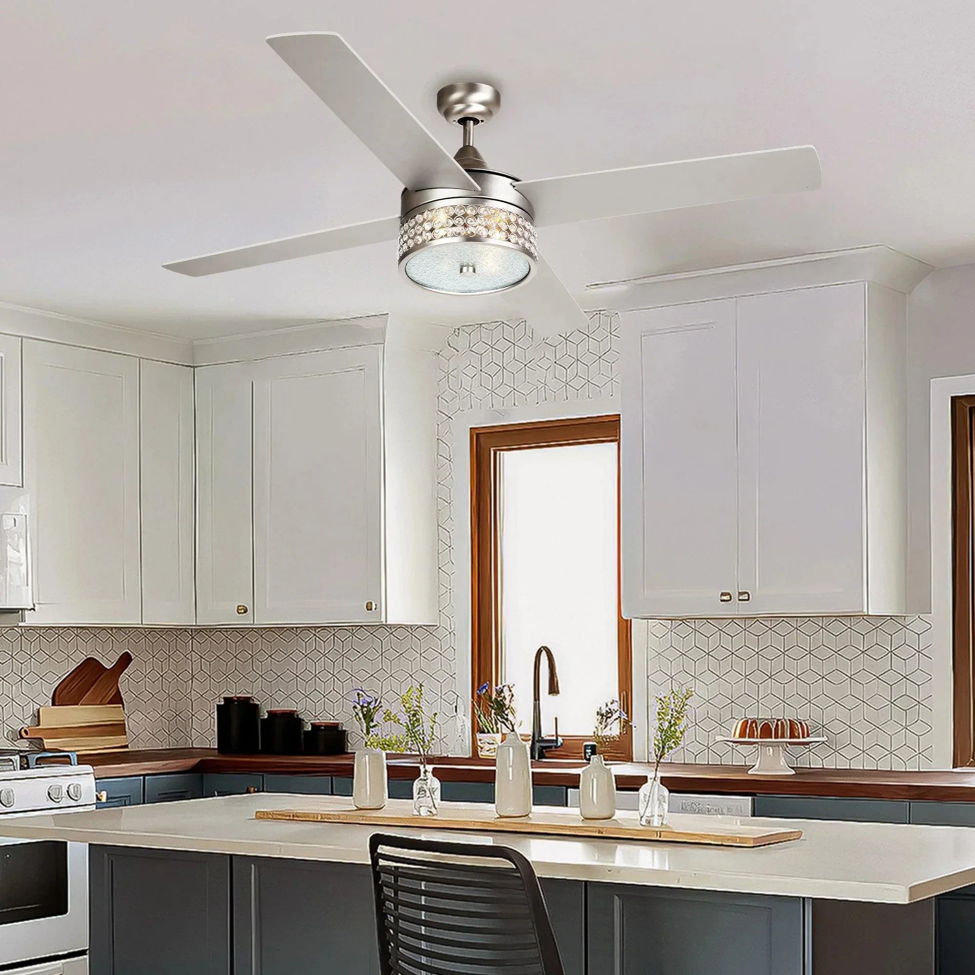 52" Cason Modern Reversible Ceiling Fan - IPLUS Lighting