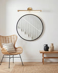 Perry 1-Light Vintage Brass LED Vanity Mirror Light