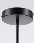 Marcia 6-Light Matte Black Modern Chandelier