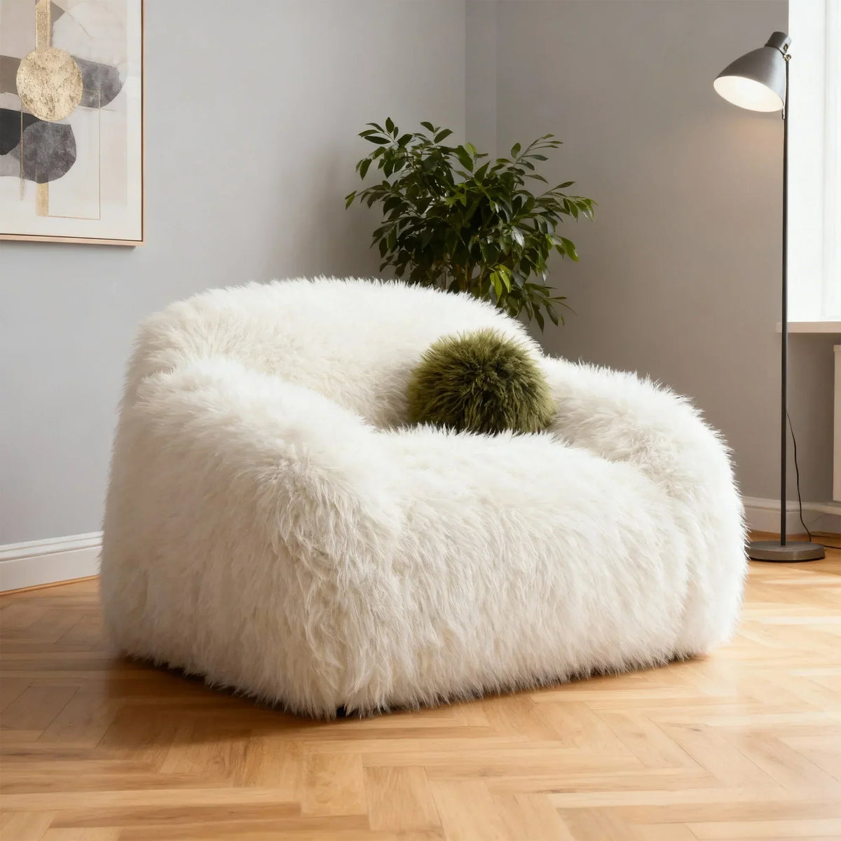 43" Darwen Modern Swivel Accent Chair with Matching Pillow