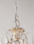 Billiter Wood White 6 Light Chandelier - IPLUS Lighting