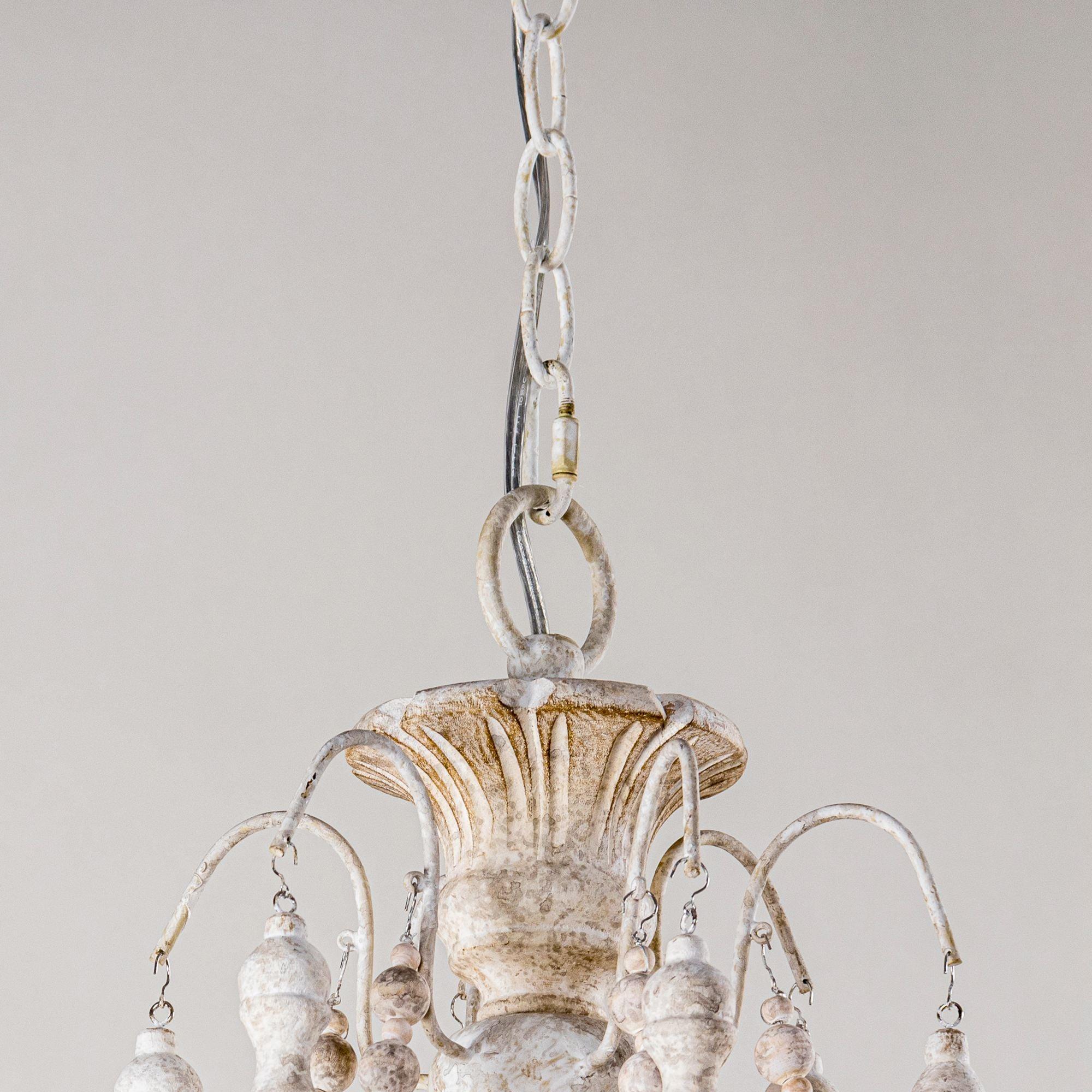 Billiter 6-Light Wood Gray Chandelier - ParrotUncle
