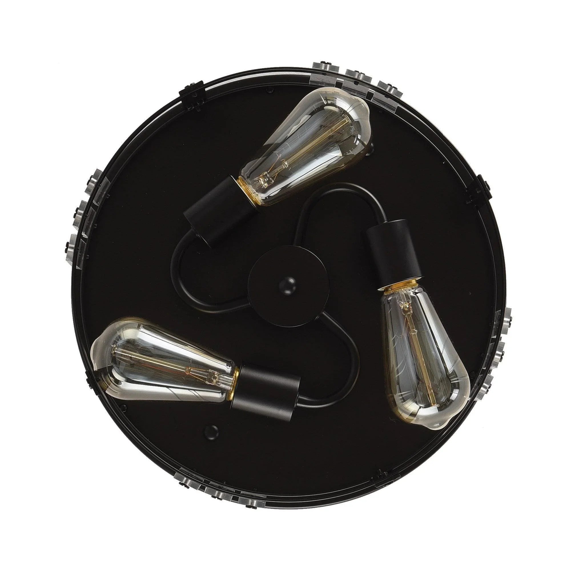 Modern Crystal 3-Light Flush Mount Ceiling Light - IPLUS Lighting