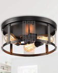 Modern Crystal 3-Light Flush Mount Ceiling Light - IPLUS Lighting