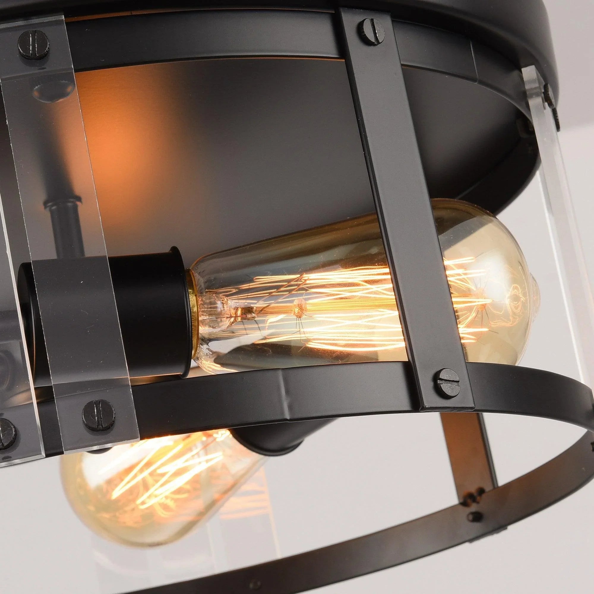 Modern Crystal 3-Light Flush Mount Ceiling Light - IPLUS Lighting