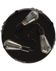 Black 3-Light Farmhouse Flush Mount Ceiling Light - ParrotUncle