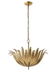 Osborn 6-Light Modern Gold Leaf Floral Chandelier