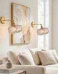 Gerald 1-Light Glass Wall Sconce Lighting