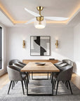 52" Jared Modern Antique Bronze LED Ceiling Fan